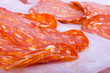 Tasty Sliced Genoa Salami Close up