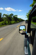 off-road vehicle on the highway