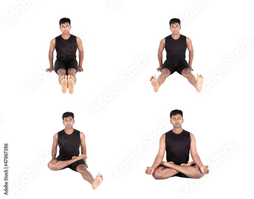 Photo: Padmasana step by step Padmasana step by step