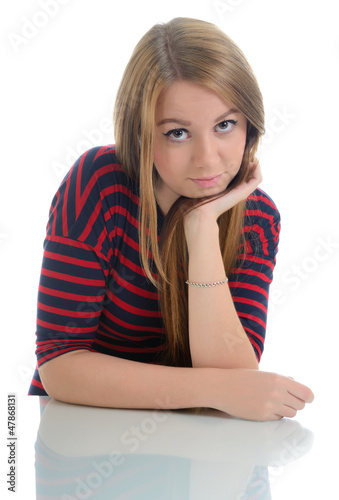 Photo: Young Woman Portrait. Young Woman Portrait.