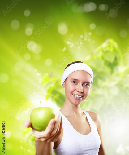 Photo: Sport and healthy food Sport and healthy food