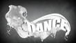 Word Dance on grey background