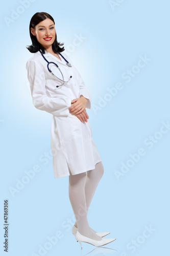 Photo: young female doctor portrait young female doctor portrait