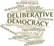 Word cloud for Deliberative democracy