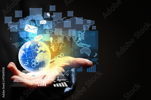 Photo: Modern wireless technology and social media Modern wireless technology and social media
