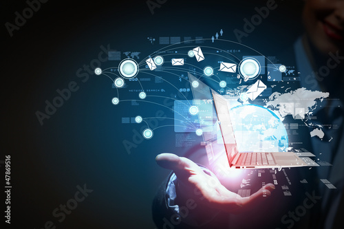 Photo: Modern wireless technology and social media Modern wireless technology and social media