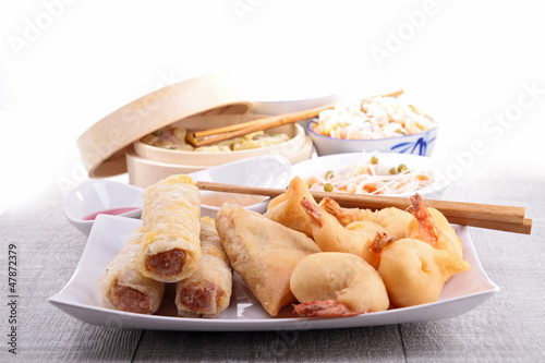 Photo: assortment of asia food assortment of asia food