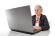 Lebenslanges Lernen - Seniorin am PC
