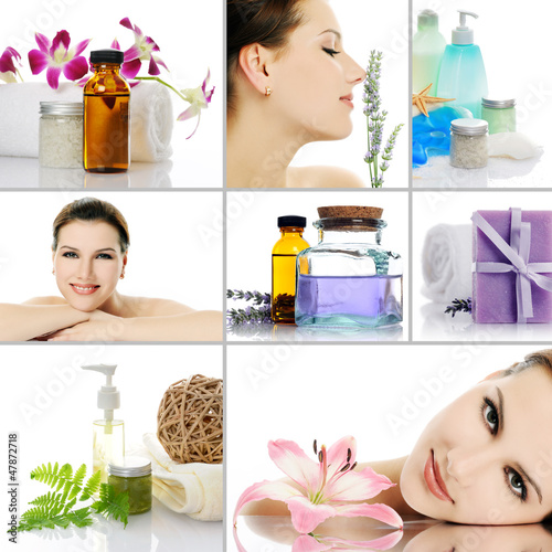 Photo: beauty spa collage beauty spa collage