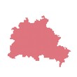 rot - Serie: Pixelkarte Berliner Stadtteile