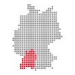 Baden-Württemberg - Serie: Pixelkarte Bundesländer