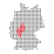 Hessen - Serie: Pixelkarte Bundesländer
