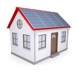 House with solar panels