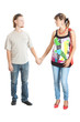 Portrait of a happy young pregnant woman with her husband