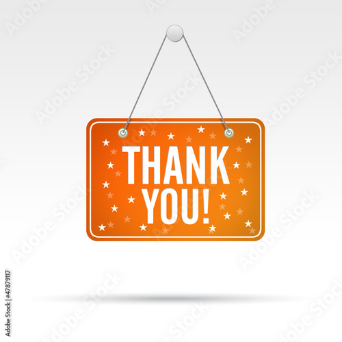Illustration: Thank You Hanging Sign Thank You Hanging Sign