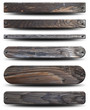 6 plaques en bois