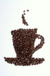 Tasse aus Kaffeebohnen