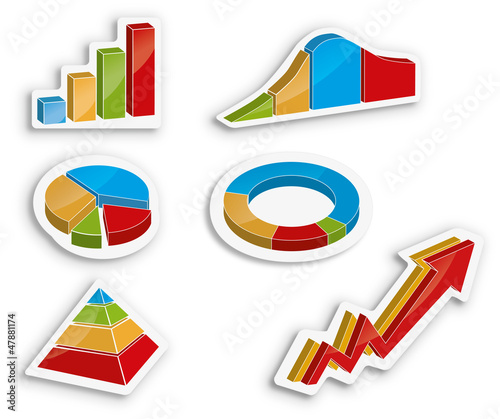 Vector: Set of Vector Business Charts Set of Vector Business Charts