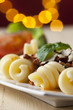 Spirelli-Nudeln mit Sauce Bolognese