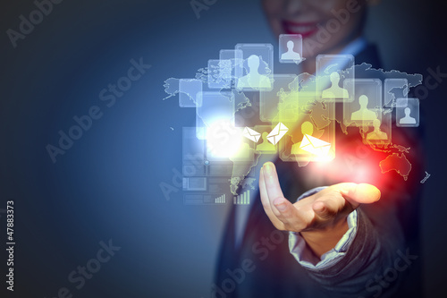 Illustration: Touch screen computer device Touch screen computer device