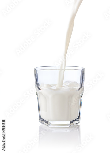 Photo: Milk splash in a glass Milk splash in a glass