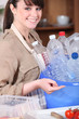 Recycling plastic bottles