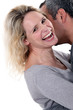 Couple embracing