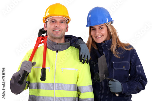 Photo: A team of tradespeople A team of tradespeople