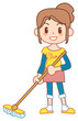 Vector: The mom who does housework03 The mom who does housework03