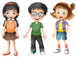 A boy and girls