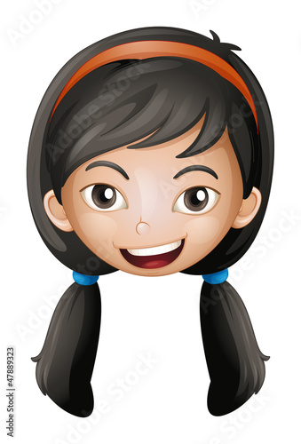 Vector: A face of a girl A face of a girl