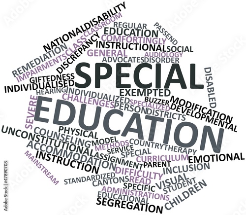 Illustration: Word cloud for Special education Word cloud for Special education
