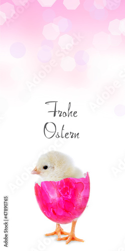 Photo: Frohe Ostern Banner rosa Frohe Ostern Banner rosa