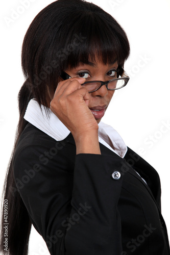 Photo: African woman with glasses African woman with glasses