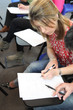 Student doing exam