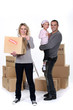 Family moving house