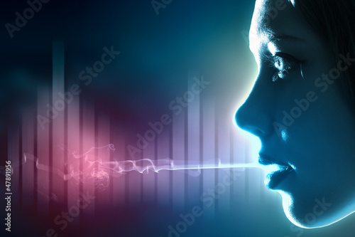 Illustration: Sound wave illustration Sound wave illustration
