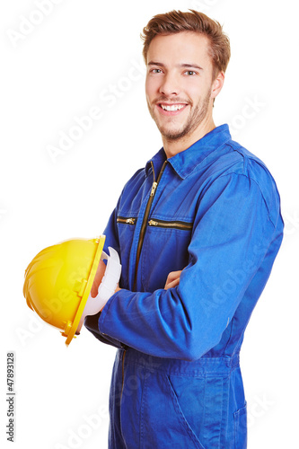 Photo: Handwerker mit Schutzhelm Handwerker mit Schutzhelm