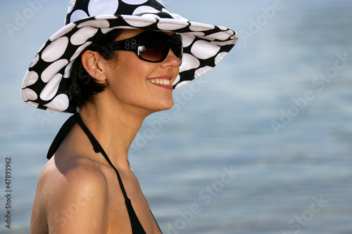 Photo: Attractive woman in the sea Attractive woman in the sea