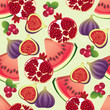 Vector: fruit seamless fruit seamless
