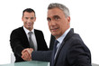 Businessmen shaking hands