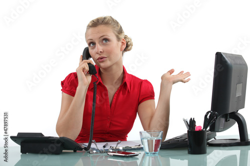 Photo: Efficient secretary Efficient secretary