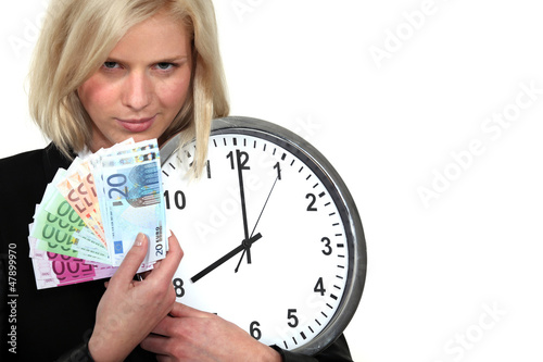 Photo: Time is money. Time is money.