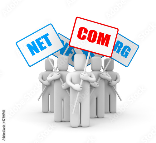 Illustration: People and domain names People and domain names