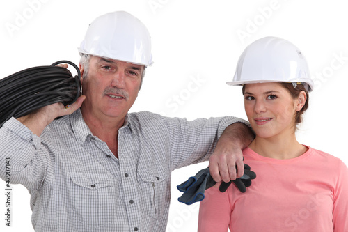 Photo: A team of tradespeople A team of tradespeople