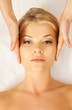 beautiful woman in massage salon