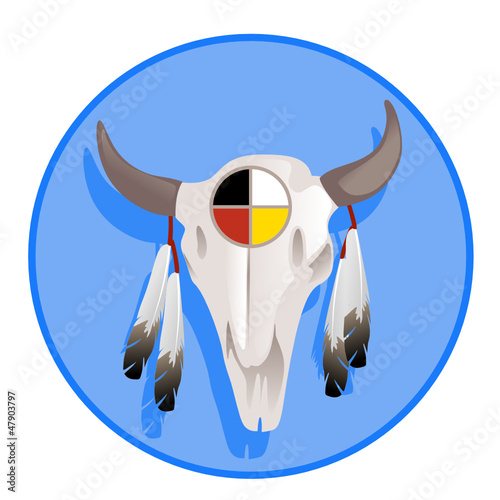 Vector: teschio bisonte vectro teschio bisonte vectro