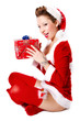 Ragazza Babbo Natale