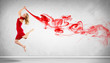 Modern style dancer posing