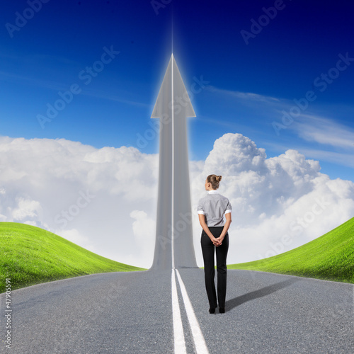 Photo: Concept of the road to success Concept of the road to success